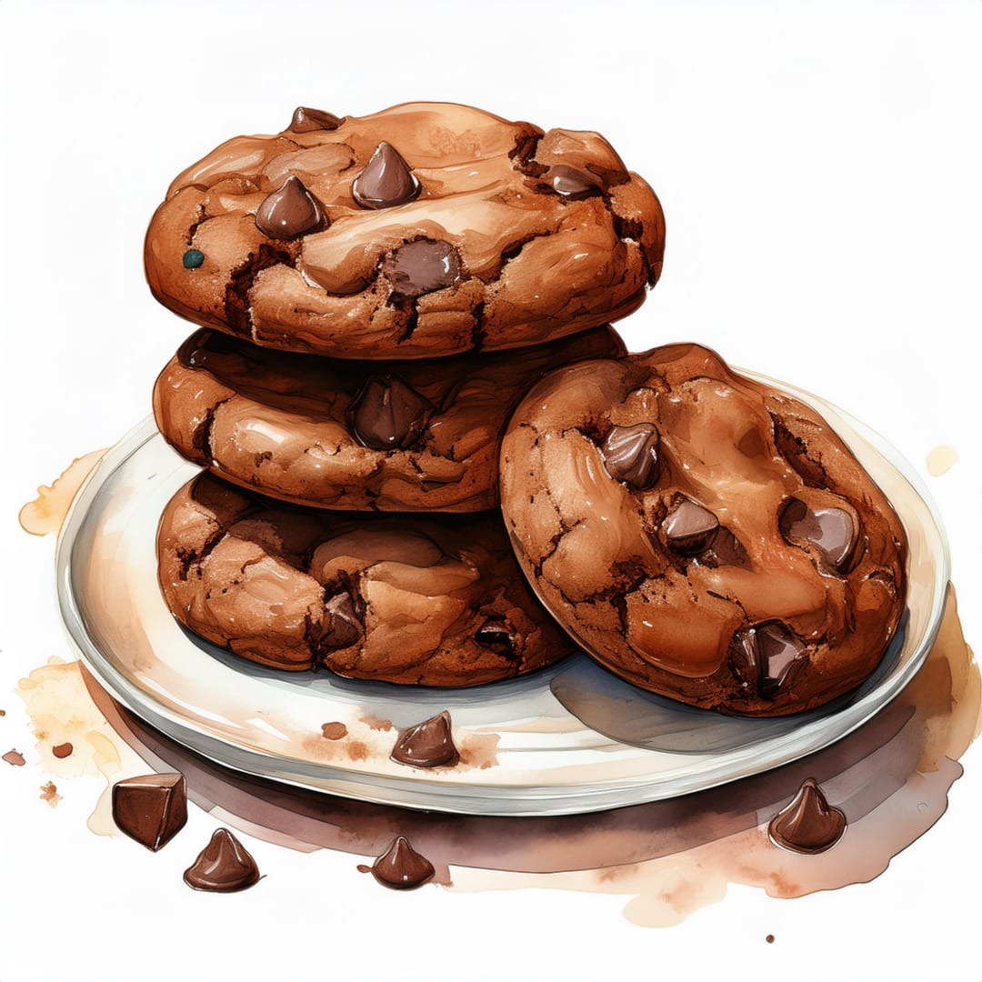 Triple Chocolate Chunky Cookies