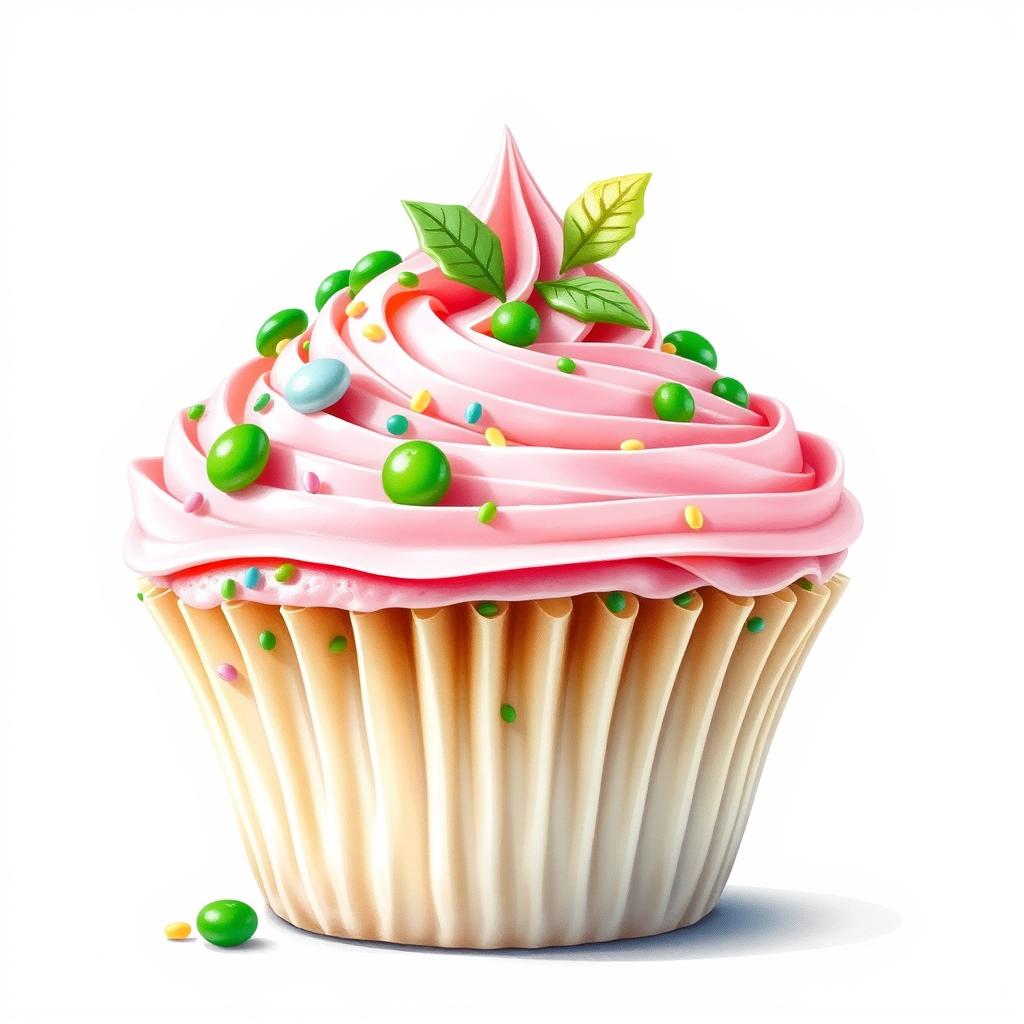 Lime & Strawberry Cupcakes